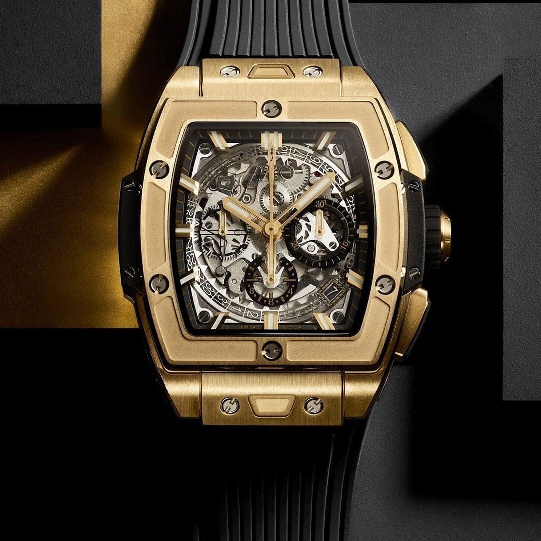 Gelbgold 42mm Herrenchronograph Vahler 