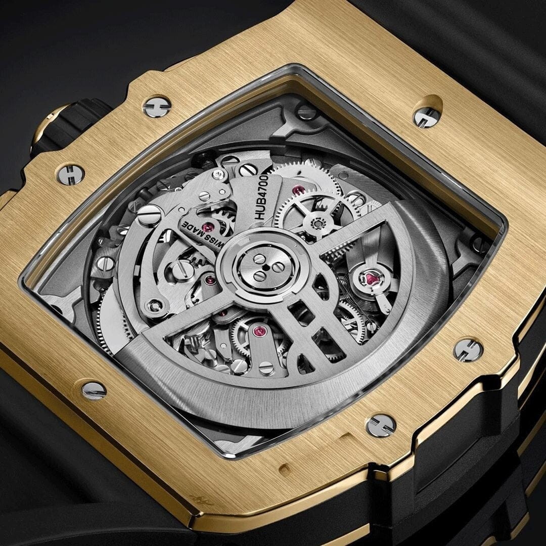 Gelbgold 42mm Herrenchronograph Vahler 