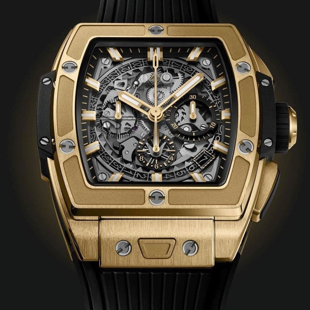 Gelbgold 42mm Herrenchronograph Vahler 