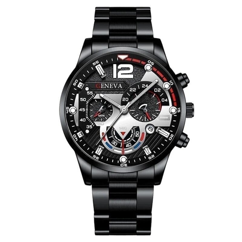 Geneva PRO Armbanduhr Vahler Geneva Schwarz Pro 