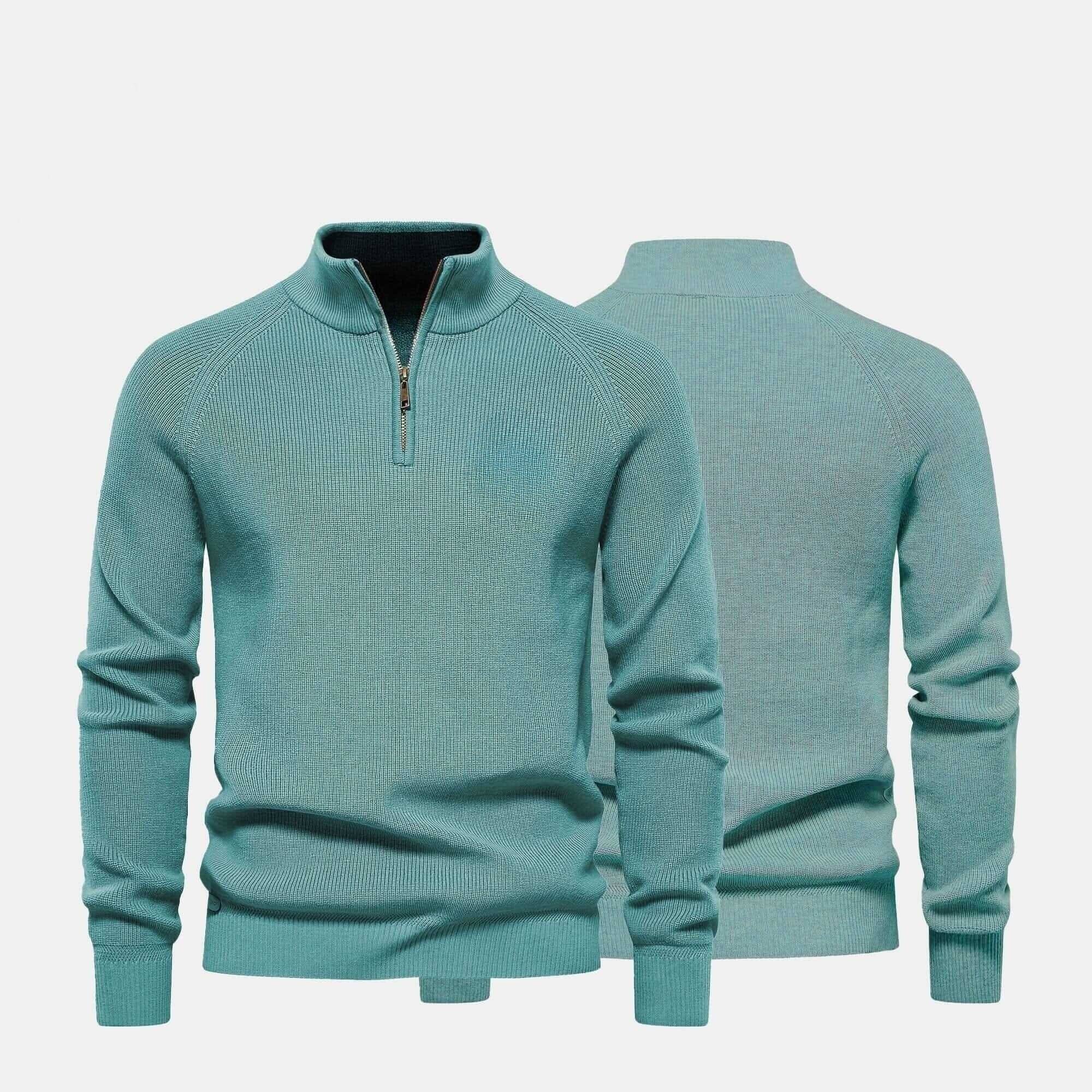 Gerippter Zip-Pullover Premium Vahler 