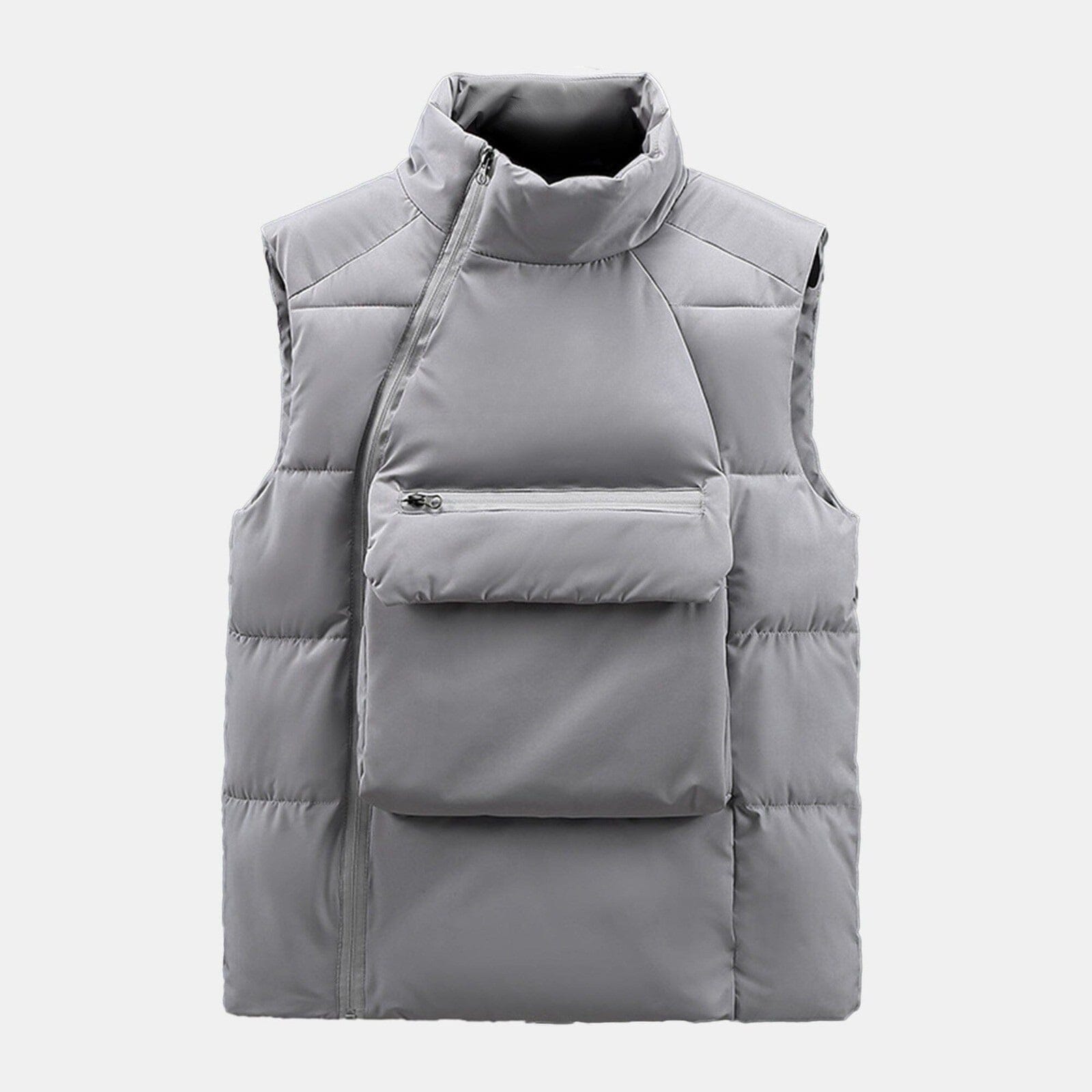 Gesteppter Woll-Mix Zopfstrick Pullover Vahler Grau S 