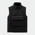 Gesteppter Woll-Mix Zopfstrick Pullover Vahler Schwarz S 
