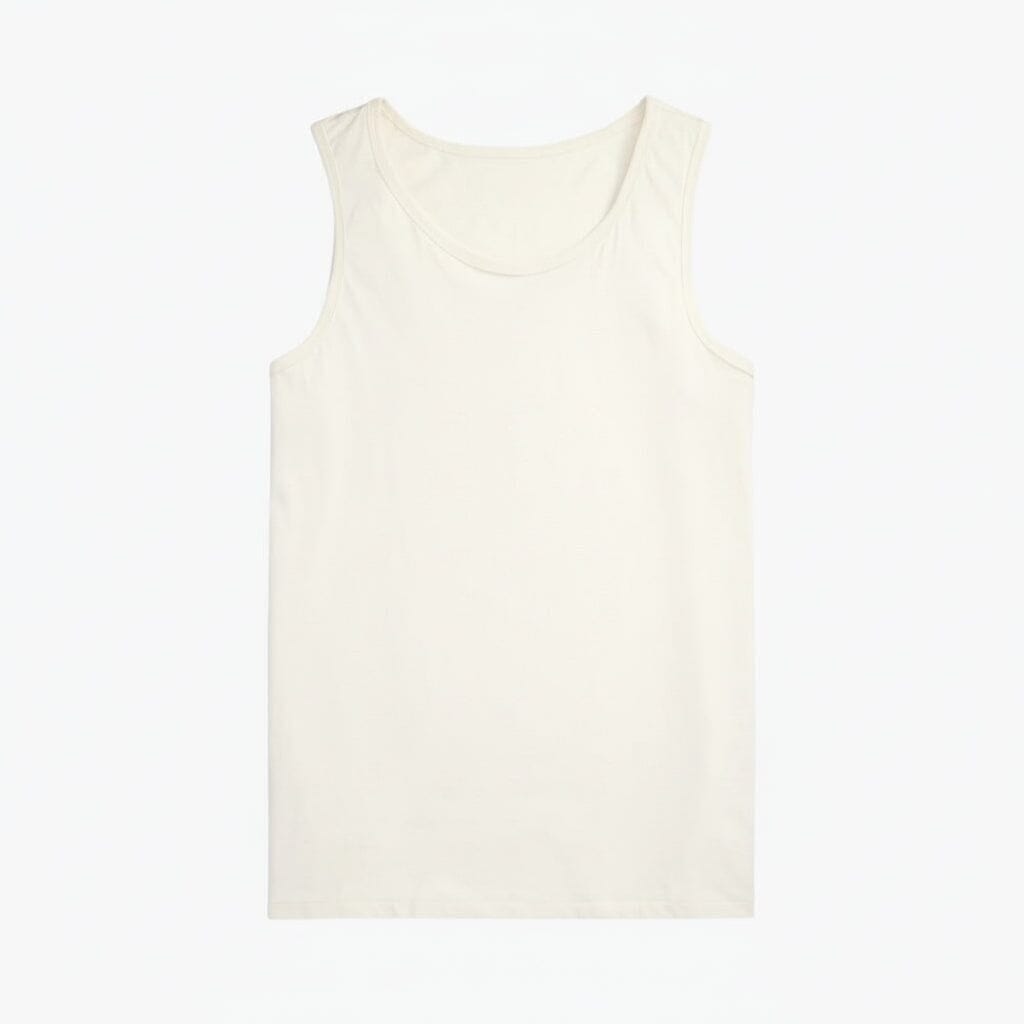Gewaschenes Jersey Tank-Top Vahler Creme S 