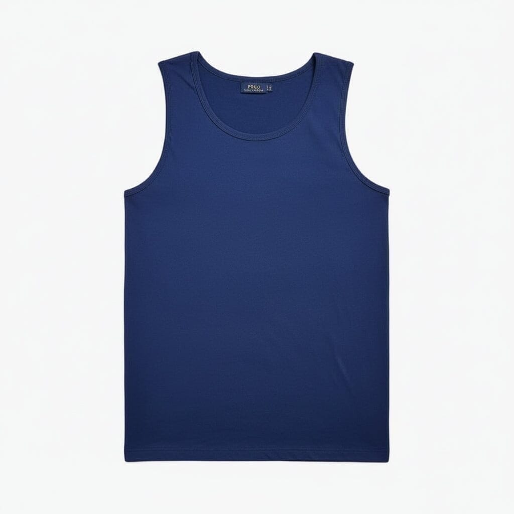 Gewaschenes Jersey Tank-Top Vahler Marineblau S 