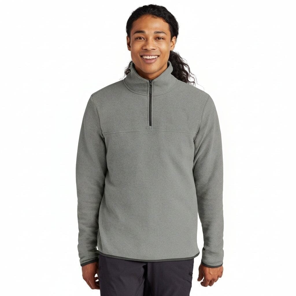Glacier 1/4-Zip Fleecejacke Vahler Medium Grau Meliert S 