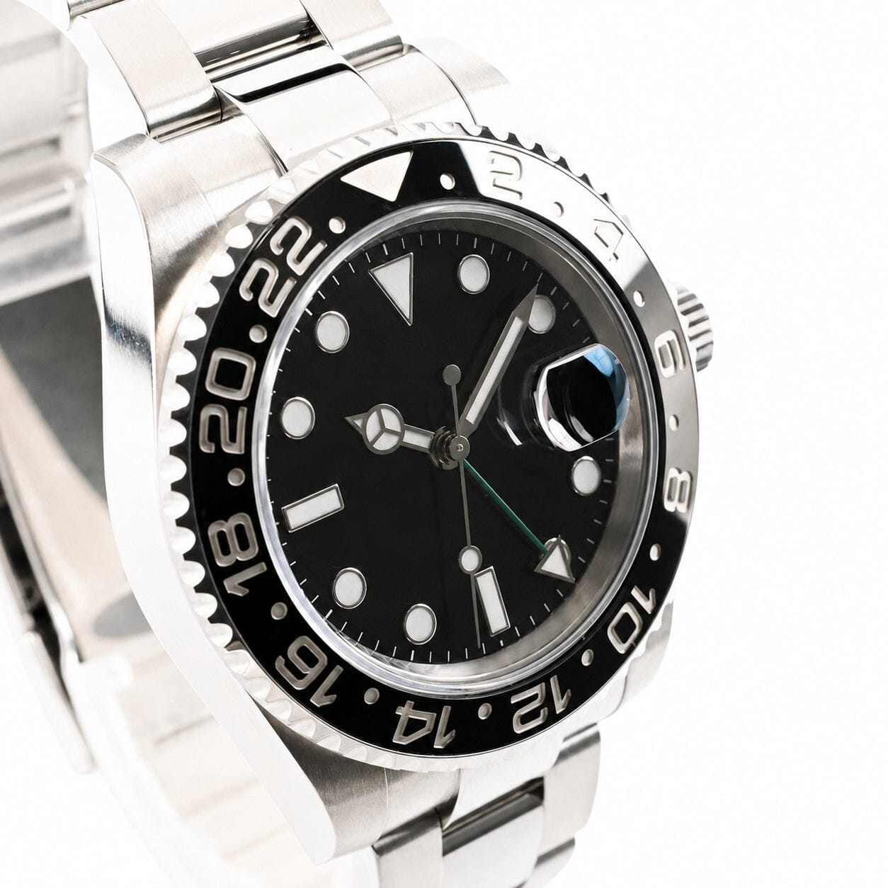 GMT-Master II 116710LN "schwarzes Zifferblatt" 40mm Vahler 