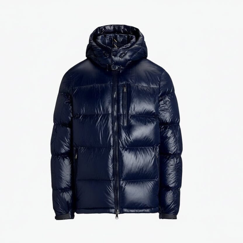 Gorham Glänzende Daunenjacke Vahler Kollektion Marine Glänzend S 