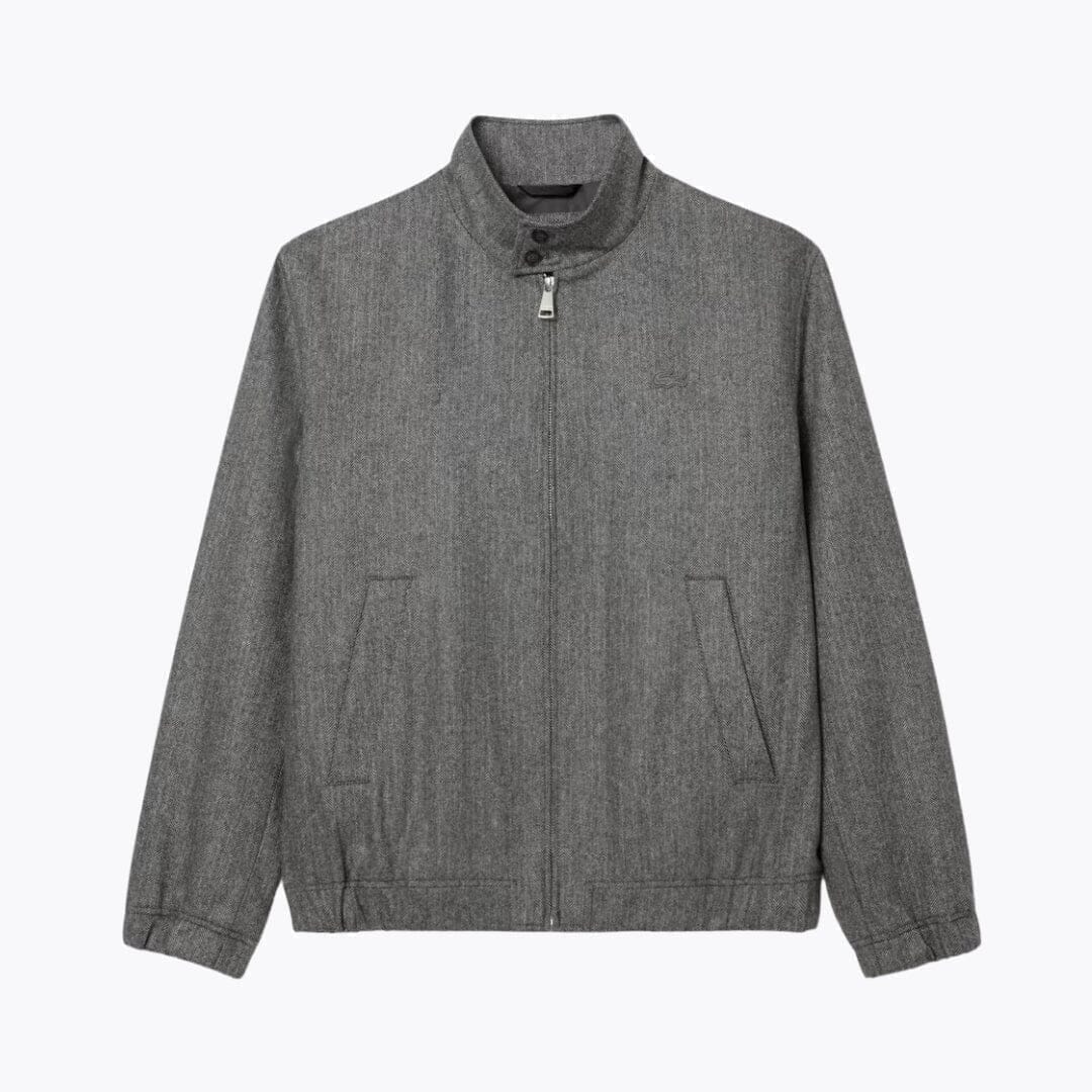 Harrington Jacke Aus Wolle Vahler Grau S 
