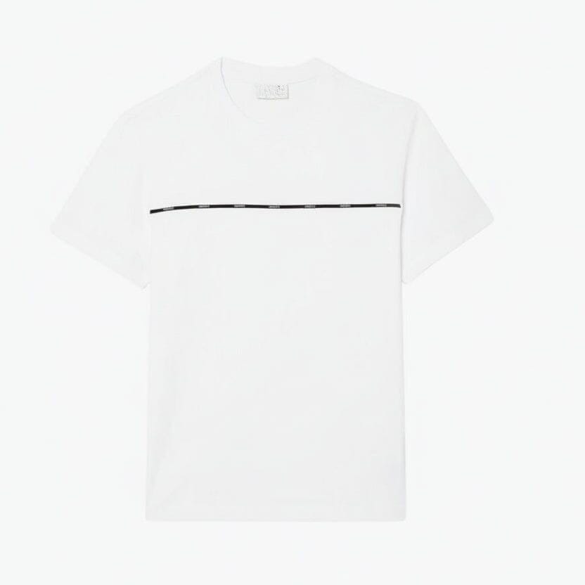 Herren T-SHIRT Aus Baumwoll-Jersey Mit Kontrastbesatz Vahler Weiß S 