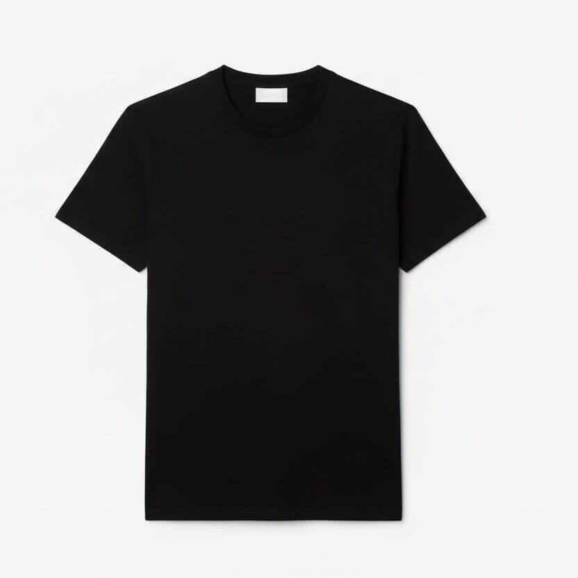 Herren V-Ausschnitt T-SHIRT Aus Leichter Pima-Baumwolle Vahler Schwarz S 