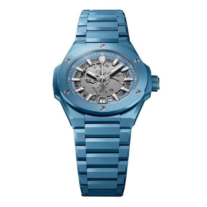 Integrated Time Only, Himmelblaue Keramik, 42 Mm Vahler 