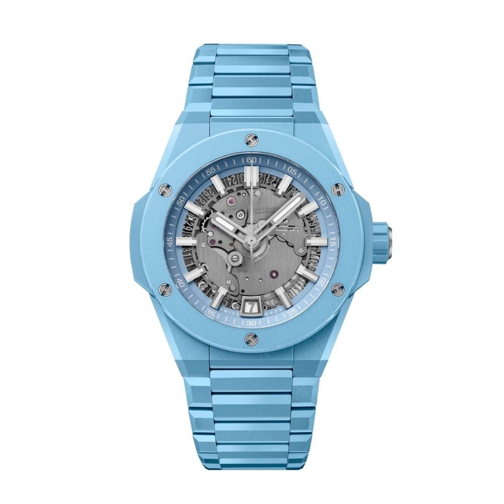 Integrated Time Only, Himmelblaue Keramik, 42 Mm Vahler 