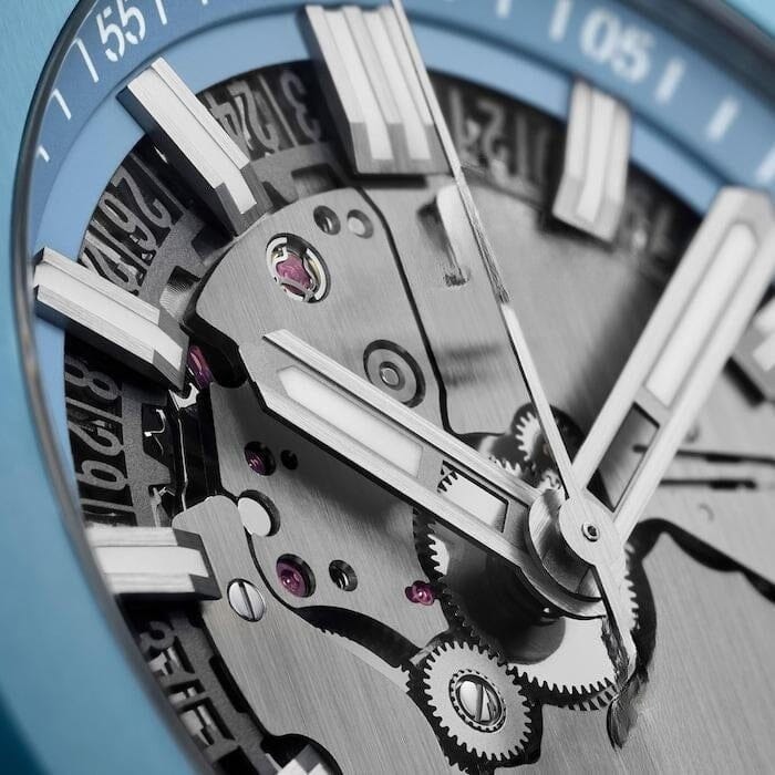 Integrated Time Only, Himmelblaue Keramik, 42 Mm Vahler 