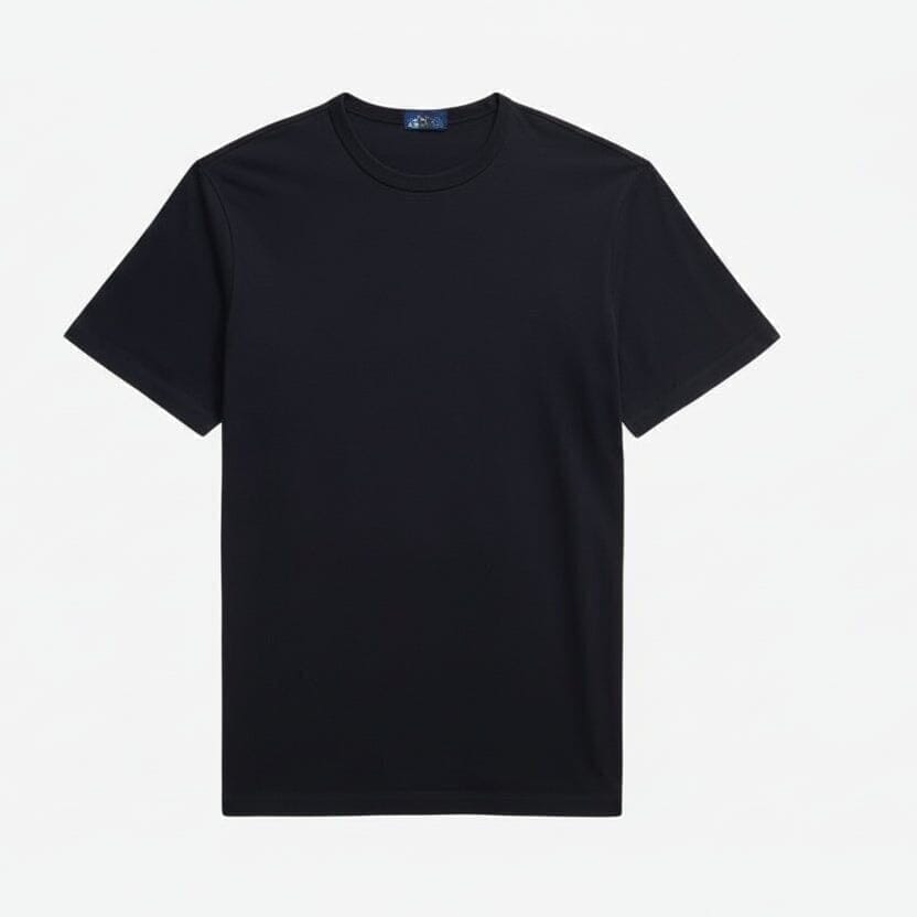 Jersey Rundhals T-SHIRT Vahler Schwarz S 