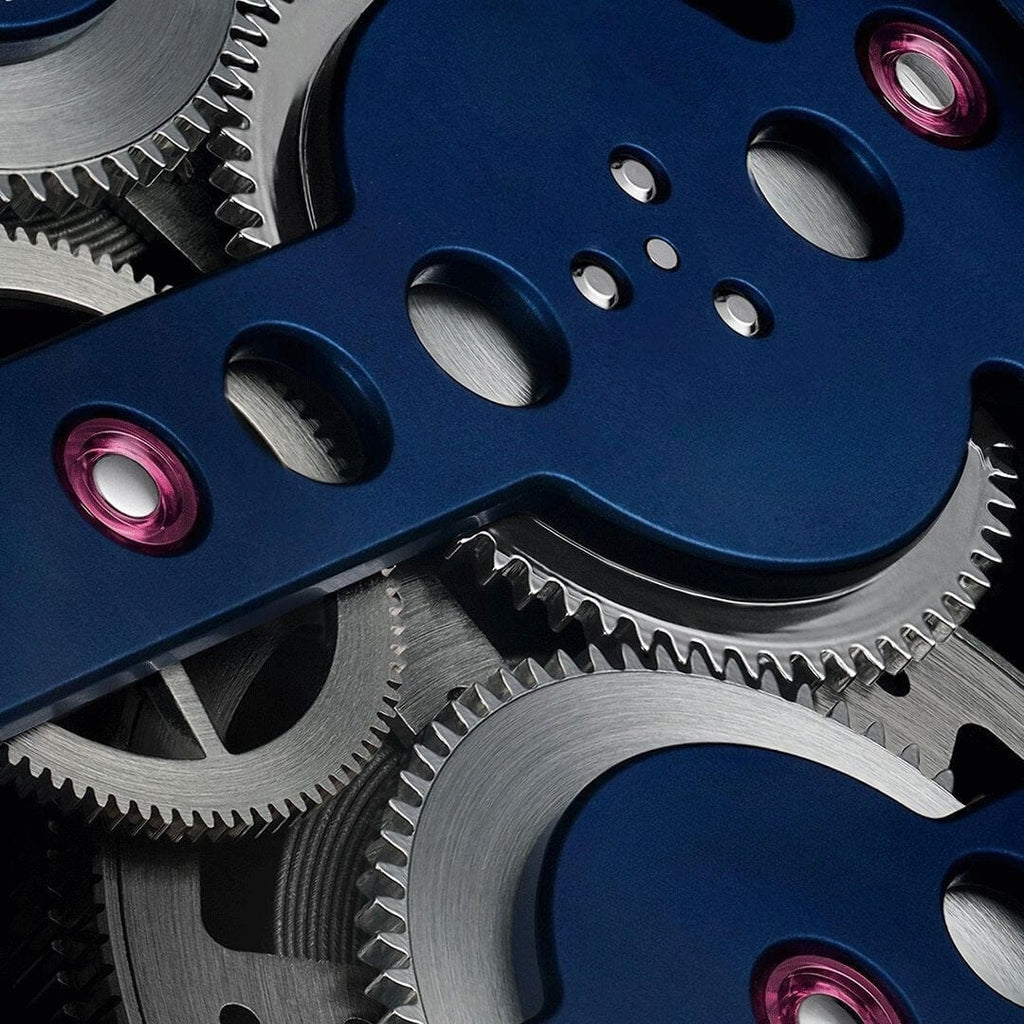 Keramik Blau 45mm Herrenchronograph Vahler 