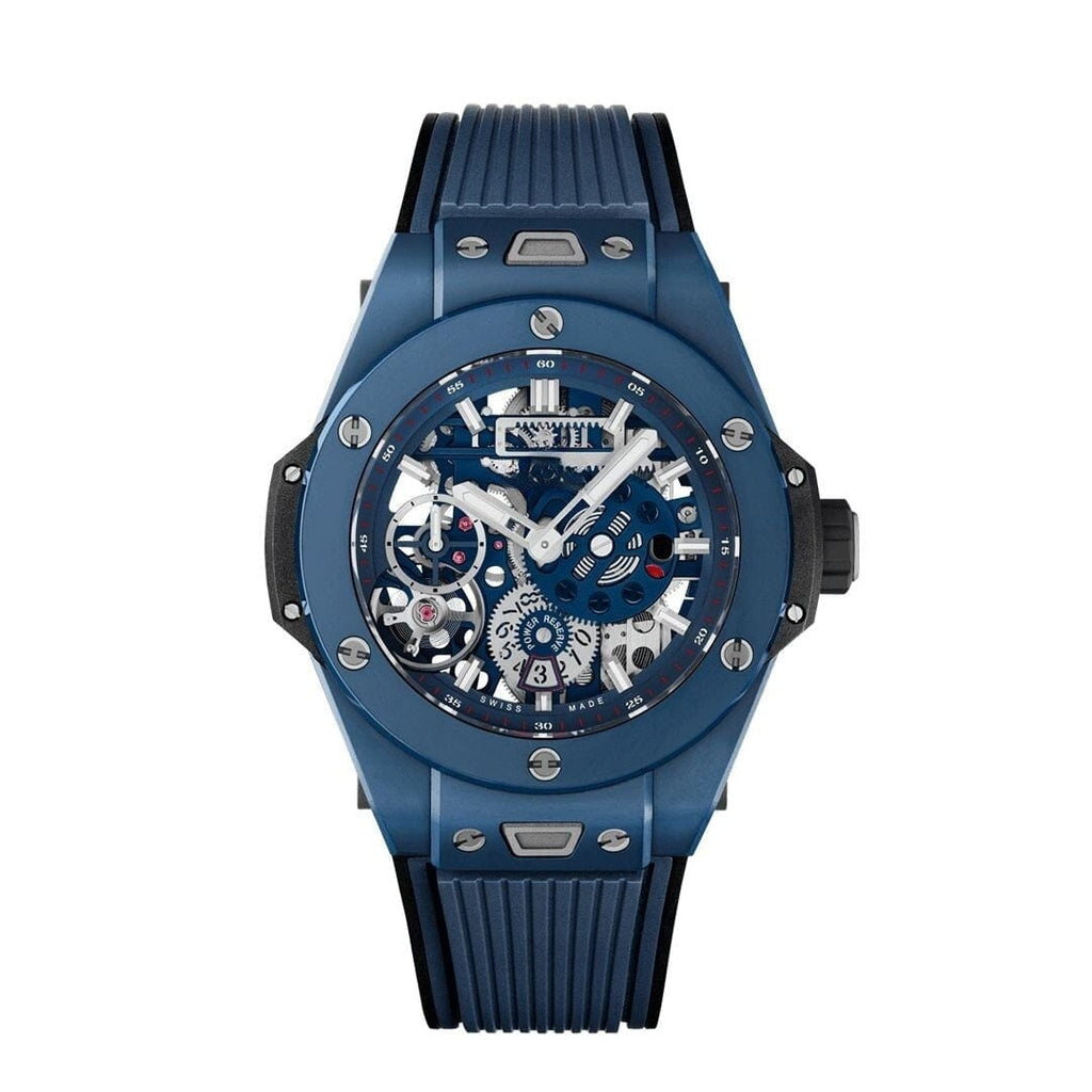 Keramik Blau 45mm Herrenchronograph Vahler 