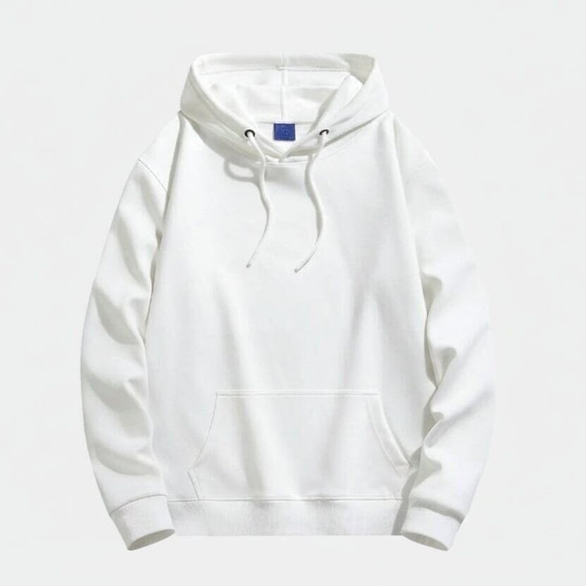 Klassischer Hoodie Vahler Weiß S 