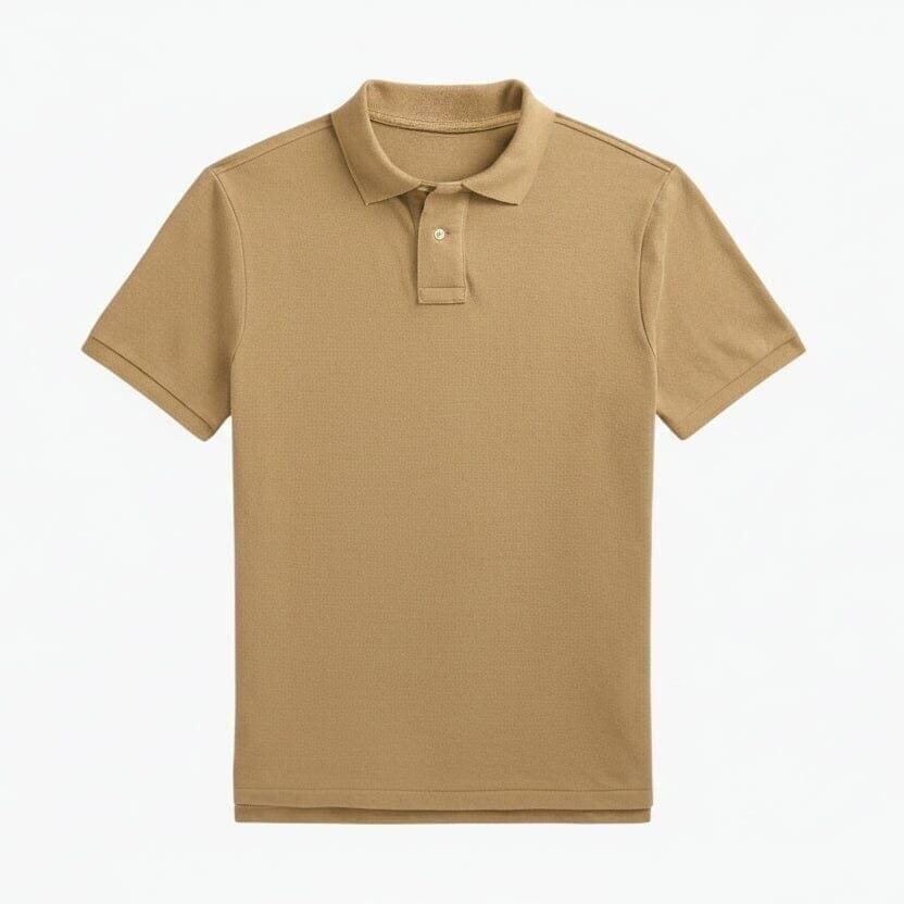 Klassisches Mesh Poloshirt Vahler Cafe Beige S 