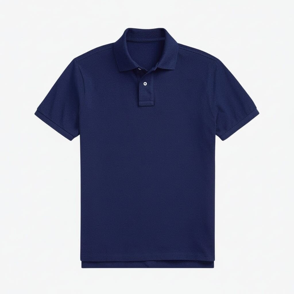 Klassisches Mesh Poloshirt Vahler Marine/Rot S 