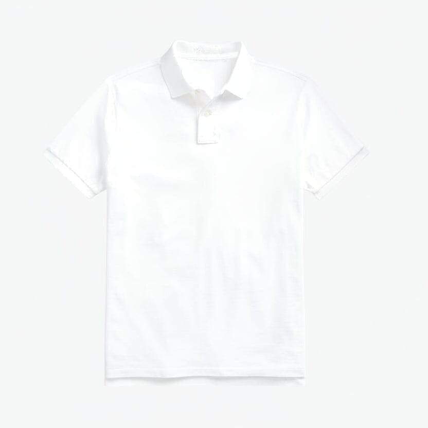 Klassisches Mesh Poloshirt Vahler Weiß/Marine S 