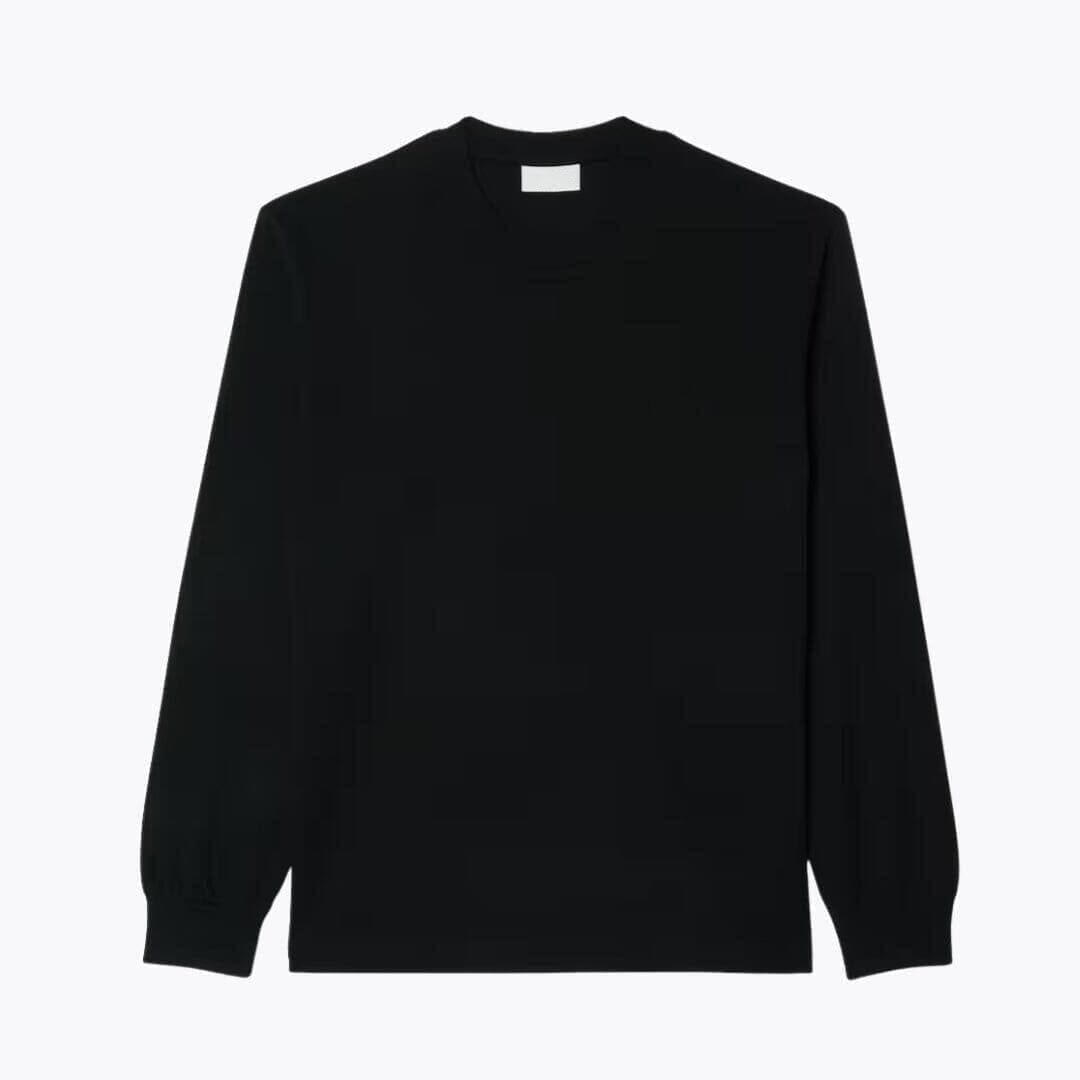 Langarm Baumwoll-T-Shirt Für Herren Vahler Schwarz S 