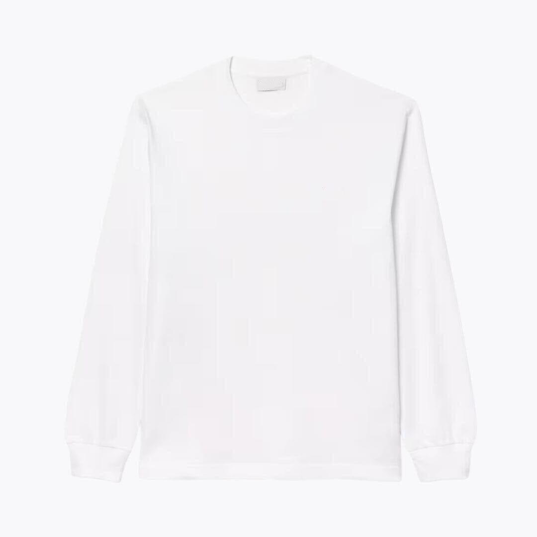 Langarm Baumwoll-T-Shirt Für Herren Vahler Weiß S 