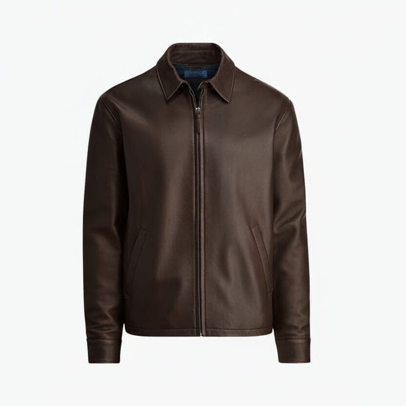 Lederjacke Vahler Bisonbraun S 