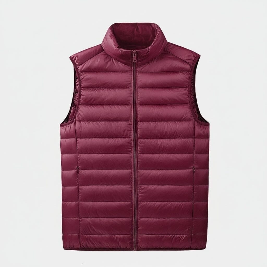 Leichte Essential Daunenjacke Vahler Himbeerrot S 