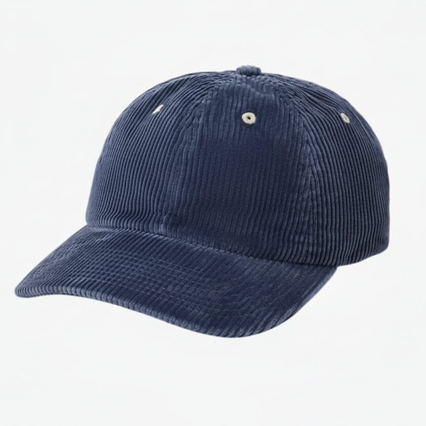 Logo Cord Baseball Cap Vahler Boston Navy 