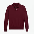 Loopback Fleece Sweatshirt Mit Kragen Vahler Klassisches Weinrot S 