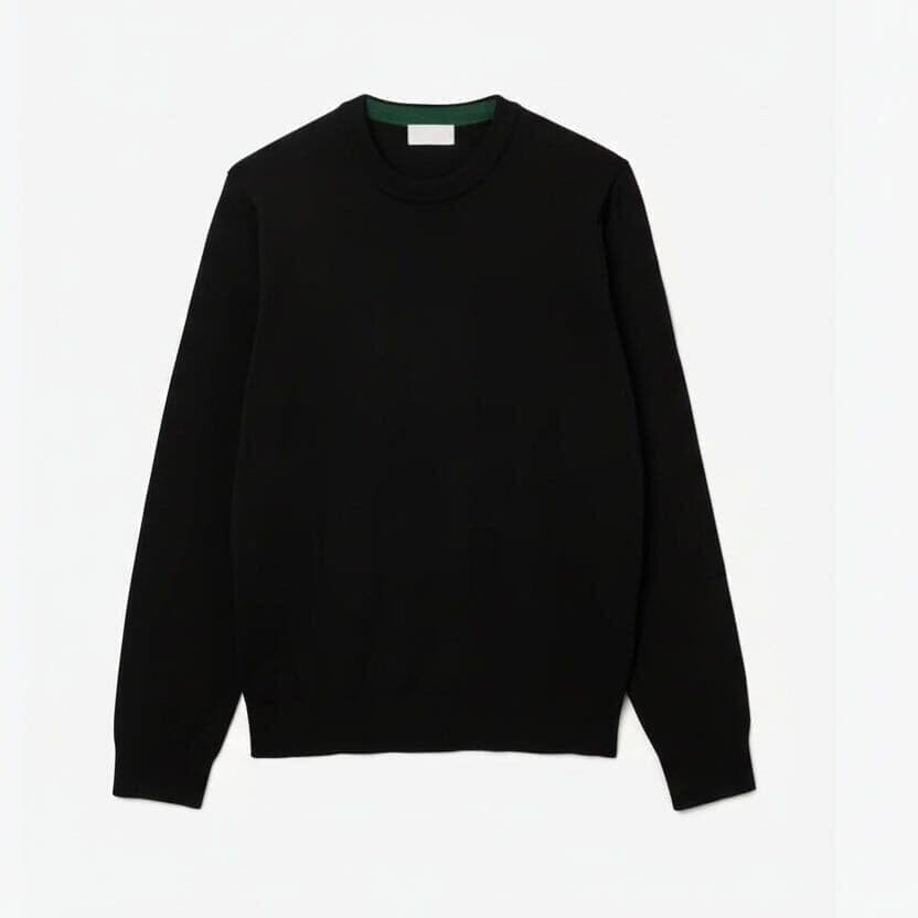 Merinowolle Pullover Mit Rundhalsausschnitt Vahler Schwarz S 