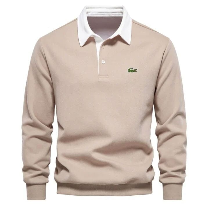 Modern Polo Sweatshirt - Räumungsverkauf Vahler Beige S 