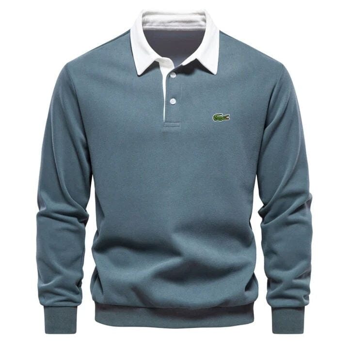 Modern Polo Sweatshirt - Räumungsverkauf Vahler Blau S 