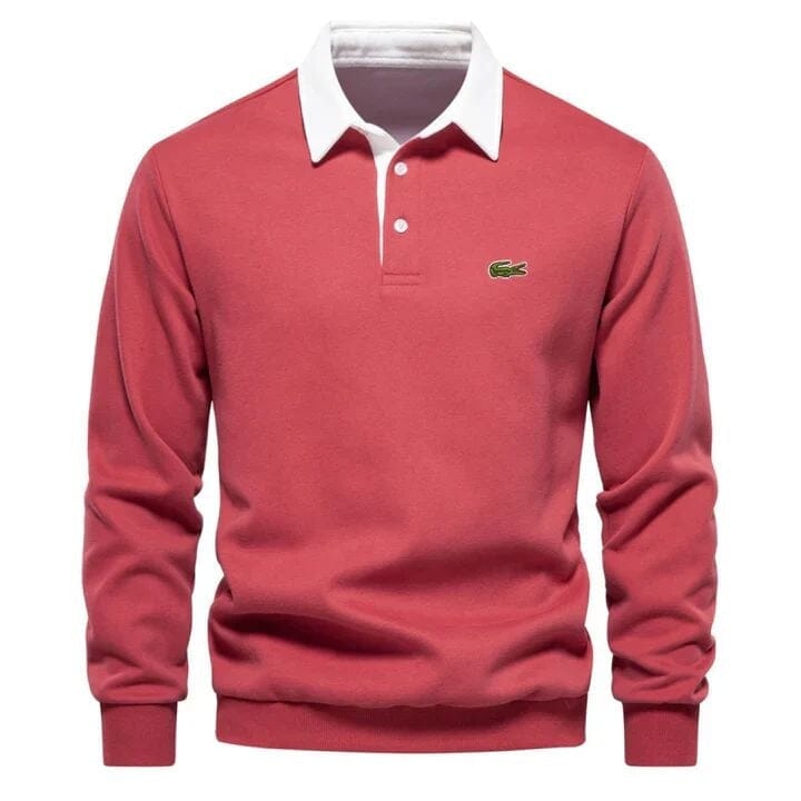 Modern Polo Sweatshirt - Räumungsverkauf Vahler Rot S 