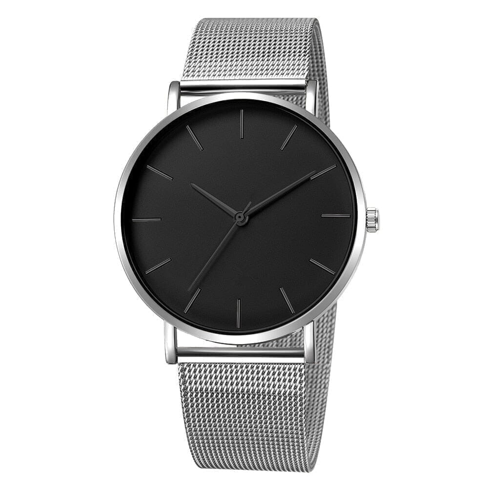 Monaco Armbanduhr Vahler Minimalistisches Silber 