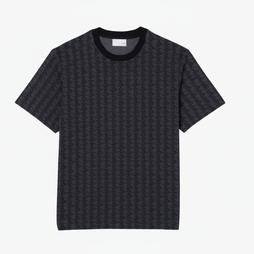 Monogramm Jersey T-SHIRT Vahler Dunkelgrau / Schwarz S 