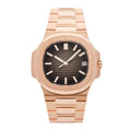 Nautilus Chronograph 5980/1R-001 Roségold Schwarzes Zifferblatt Vahler 