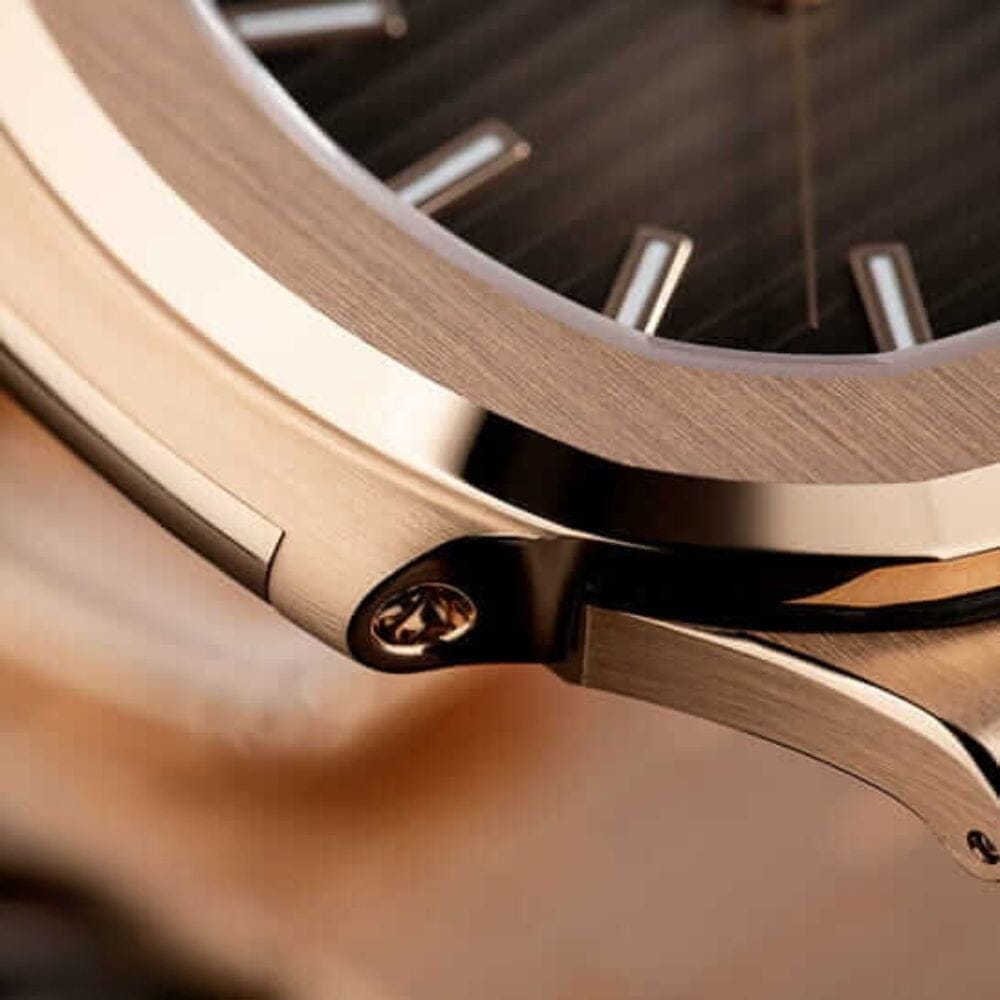 Nautilus Chronograph 5980/1R-001 Roségold Schwarzes Zifferblatt Vahler 