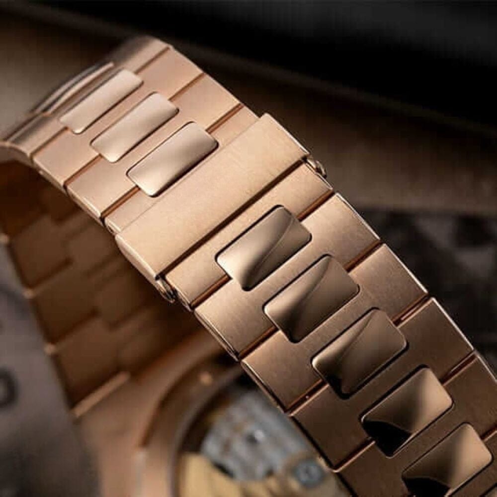 Nautilus Chronograph 5980/1R-001 Roségold Schwarzes Zifferblatt Vahler 
