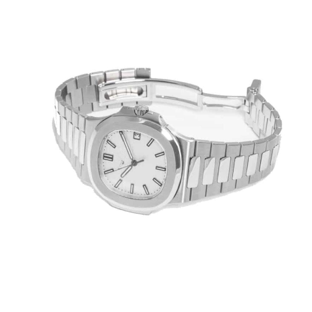 Nautilus Edelstahl Weißes Zifferblatt 5711/1A-011 Vahler 