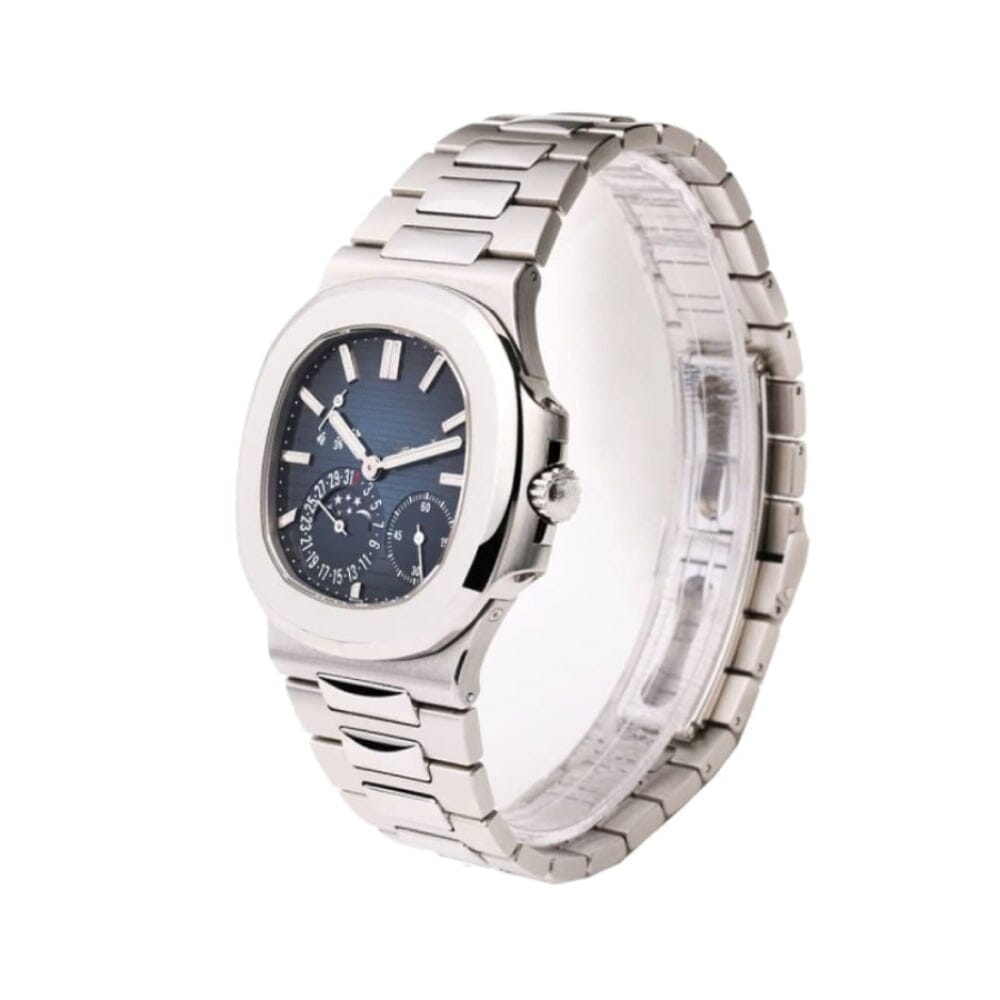 Nautilus Stahl Blaues Zifferblatt Mondphase 5712/1A-001 Vahler 