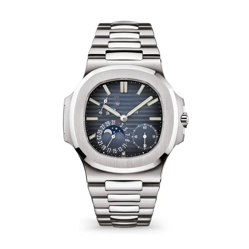Nautilus Stahl Blaues Zifferblatt Mondphase 5712/1A-001 Vahler 