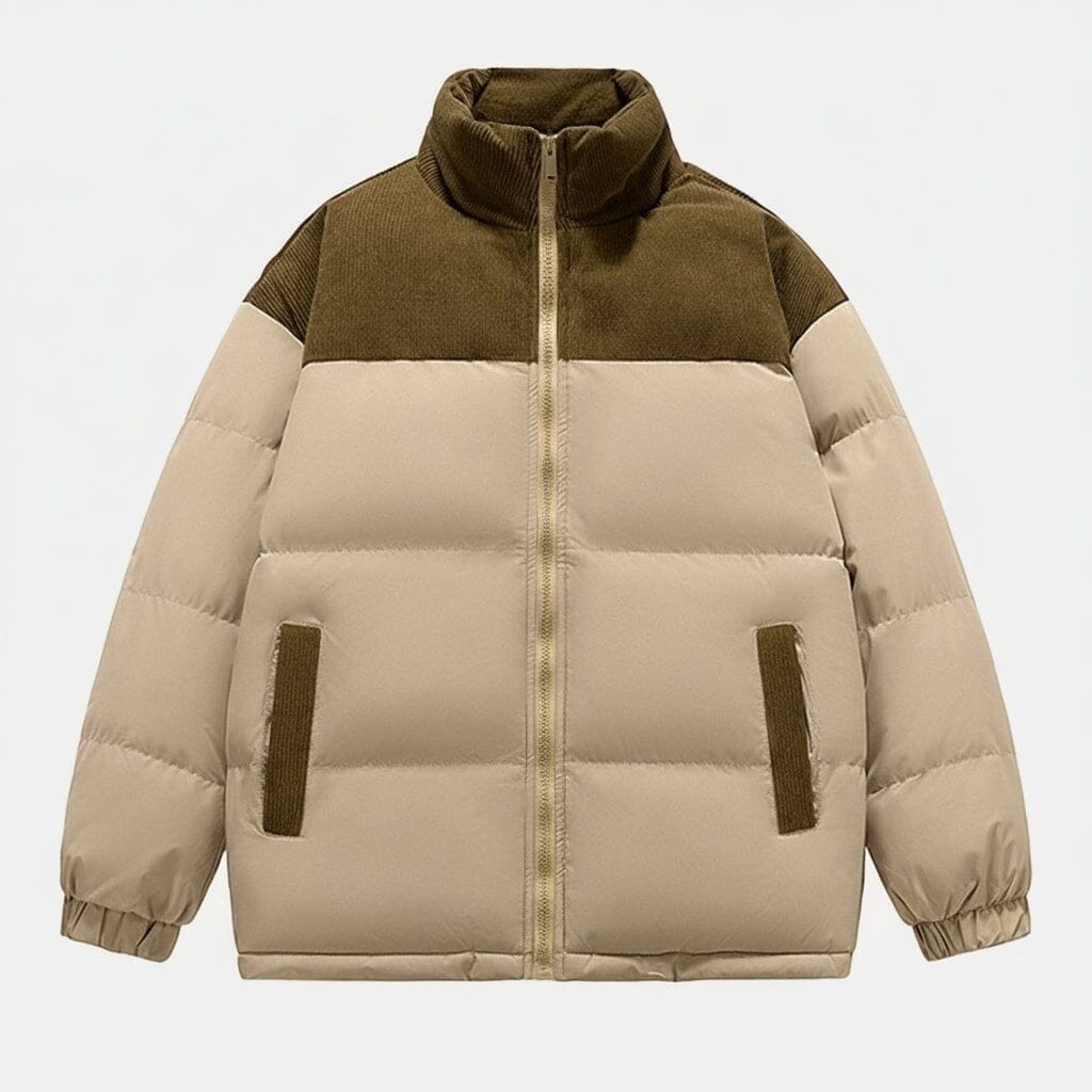 Nuptse Isolierte Daunenjacke Vahler Beige Panda S 