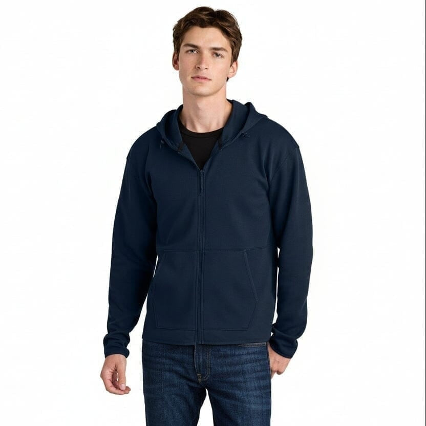 Double-Knit Kapuzenjacke Mit Reißverschluss
