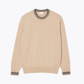 Gestreifter Baumwoll-Jersey Pullover