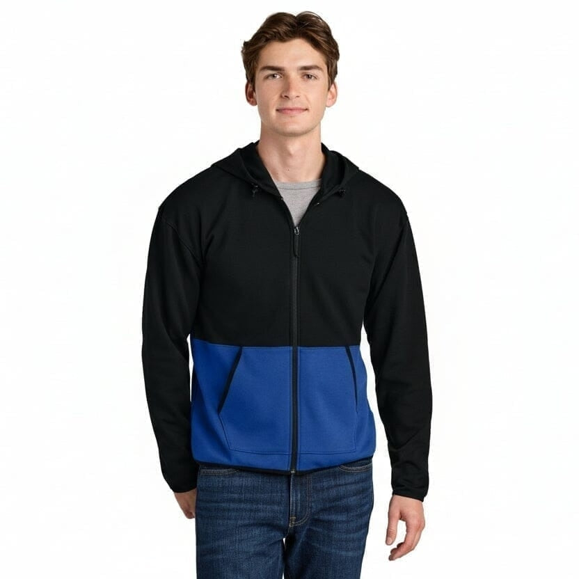 Double-Knit Kapuzenjacke Mit Reißverschluss