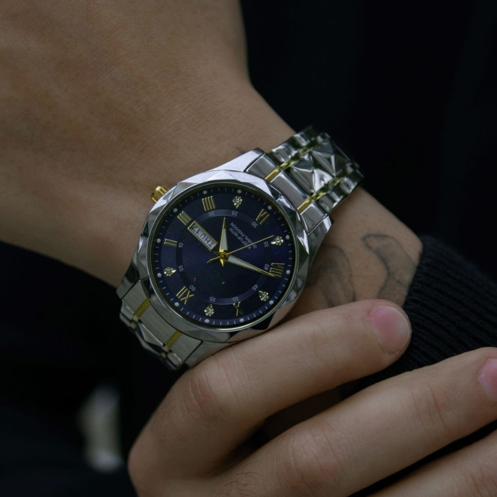Luminous Steel 40mm Herrenarmbanduhr - Wasserdicht | Edelstahl