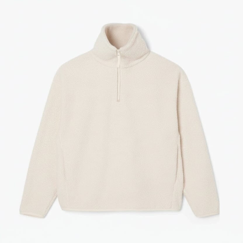 Polar-Fleece Sweatshirt Mit Hohem Reißverschlusskragen