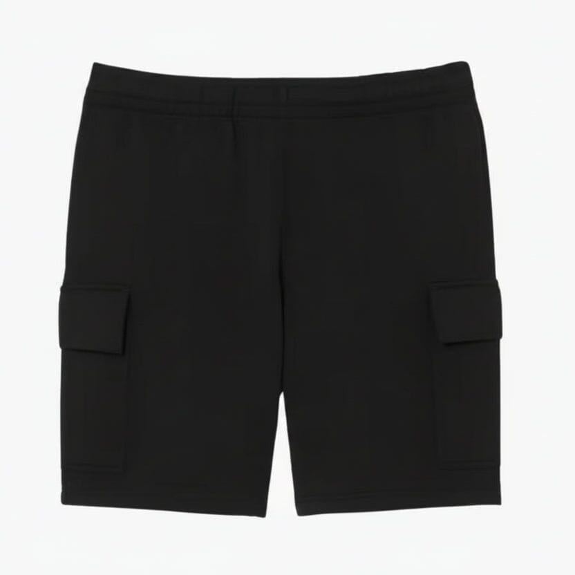 Cargo-Shorts Aus Baumwoll-Fleece